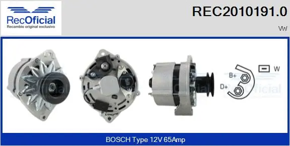 Alternator (REC2010191.0)