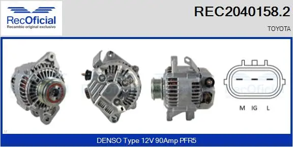 Alternator (REC2040158.2)