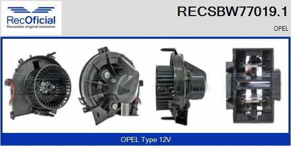 Interior Blower (RECSBW77019.1)