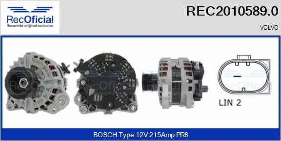 Alternator (REC2010589.0)