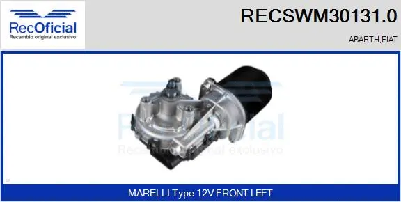 Wiper Motor (RECSWM30131.0)