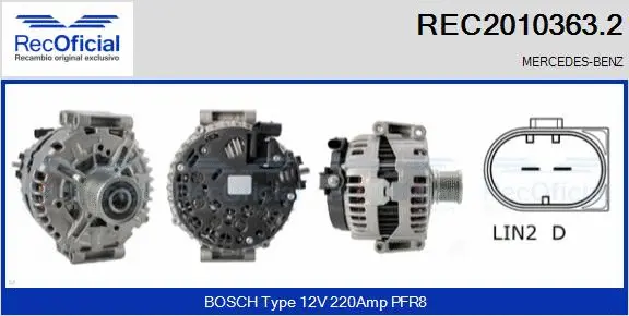 Alternator (REC2010363.2)