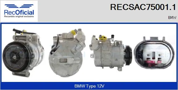 Compressor, air conditioning (RECSAC75001.1)