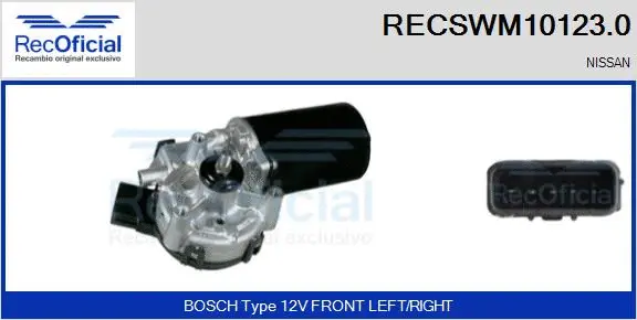 Wiper Motor (RECSWM10123.0)