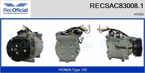 Compressor, air conditioning (RECSAC83008.1)
