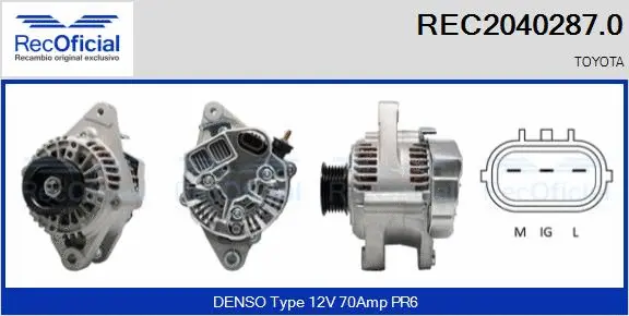 Alternator (REC2040287.0)