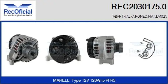 Alternator (REC2030175.0)