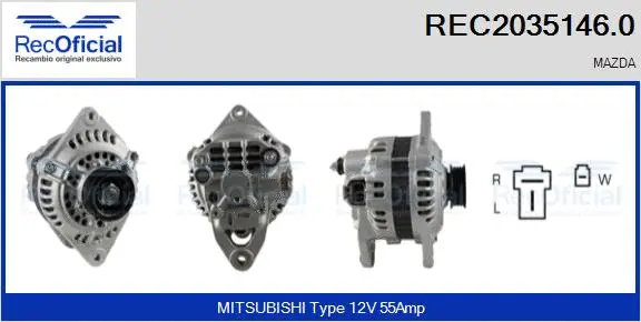 Alternator (REC2035146.0)