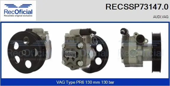 Hydraulic Pump, steering (RECSSP73147.0)
