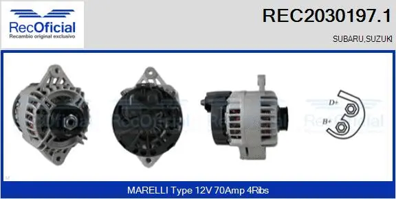 Alternator (REC2030197.1)