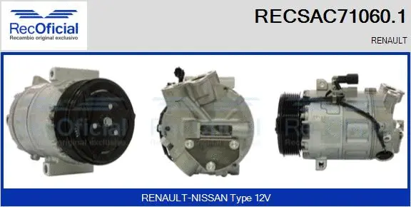 Compressor, air conditioning (RECSAC71060.1)