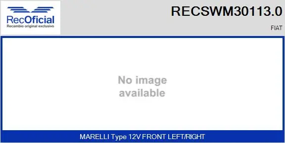 Wiper Motor (RECSWM30113.0)