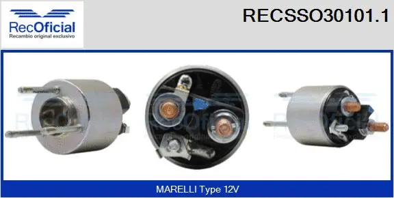Solenoid Switch, starter (RECSSO30101.1)
