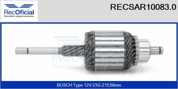 Armature, starter (RECSAR10083.0)