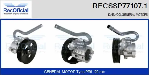Hydraulic Pump, steering (RECSSP77107.1)