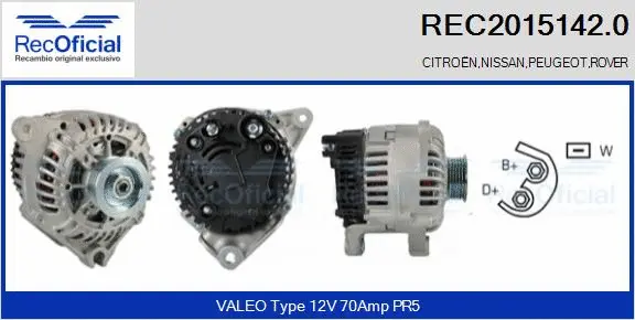Alternator (REC2015142.0)