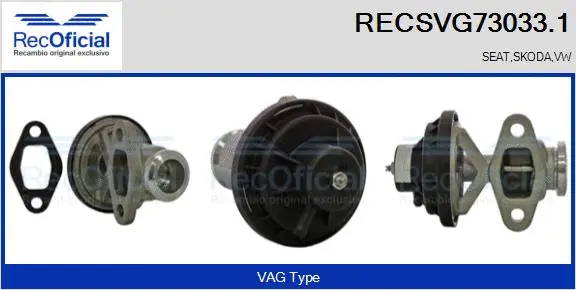 EGR Valve (RECSVG73033.1)