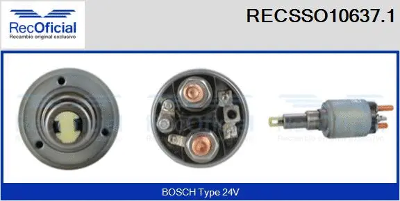 Solenoid Switch, starter (RECSSO10637.1)