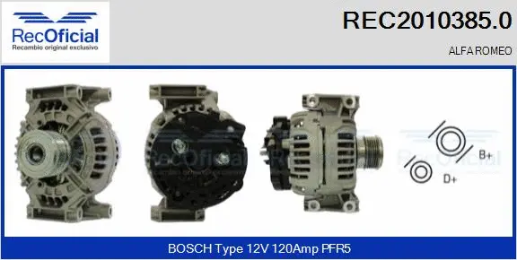 Alternator (REC2010385.0)