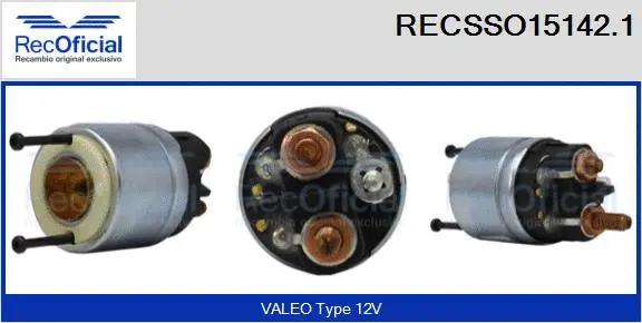 Solenoid Switch, starter (RECSSO15142.1)