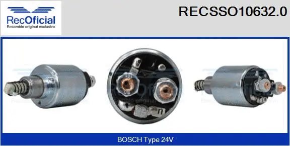 Solenoid Switch, starter (RECSSO10632.0)