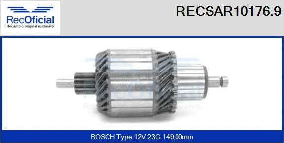 Armature, starter (RECSAR10176.9)