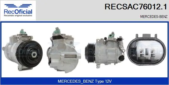 Compressor, air conditioning (RECSAC76012.1)