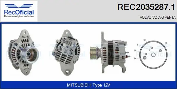 Alternator (REC2035287.1)