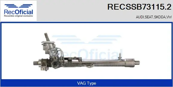 Steering Gear (RECSSB73115.2)