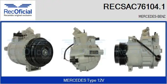 Compressor, air conditioning (RECSAC76104.1)