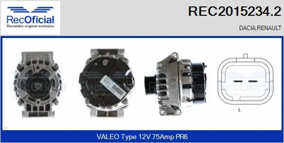 Alternator (REC2015234.2)