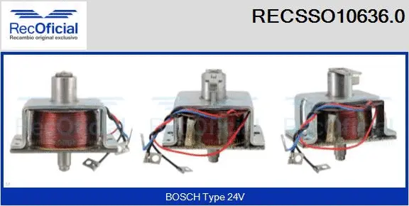 Solenoid Switch, starter (RECSSO10636.0)