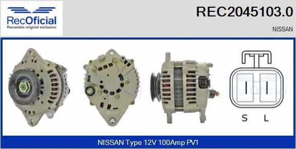 Alternator (REC2045103.0)