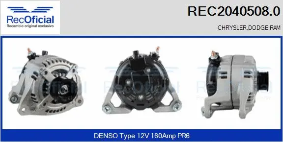 Alternator (REC2040508.0)