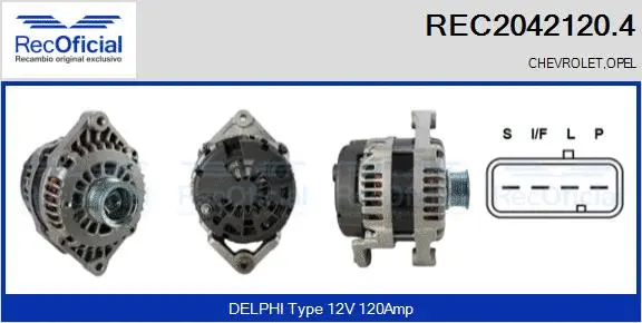 Alternator (REC2042120.4)
