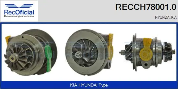 Core assembly, turbocharger (RECCH78001.0)