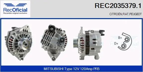 Alternator (REC2035379.1)