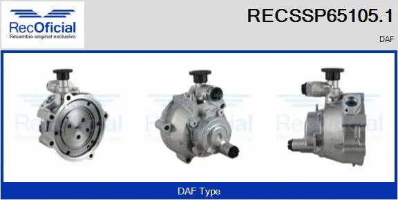 Hydraulic Pump, steering (RECSSP65105.1)