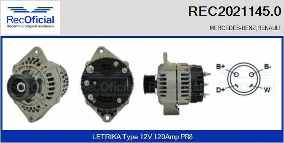 Alternator (REC2021145.0)