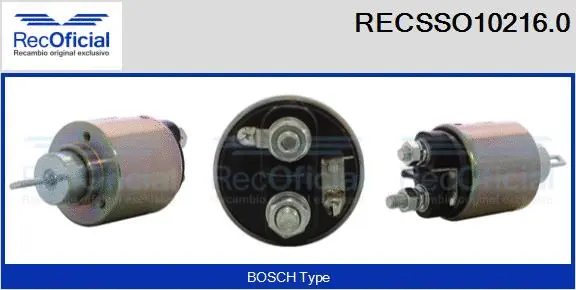 Solenoid Switch, starter (RECSSO10216.0)