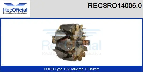 Rotor, alternator (RECSRO14006.0)