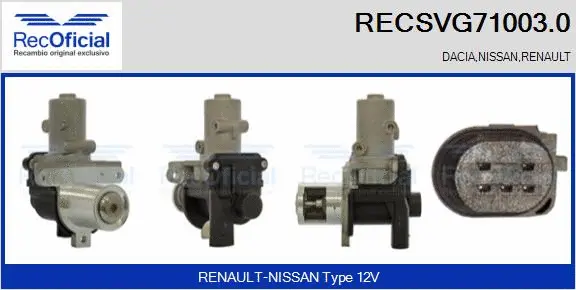 EGR Valve (RECSVG71003.0)