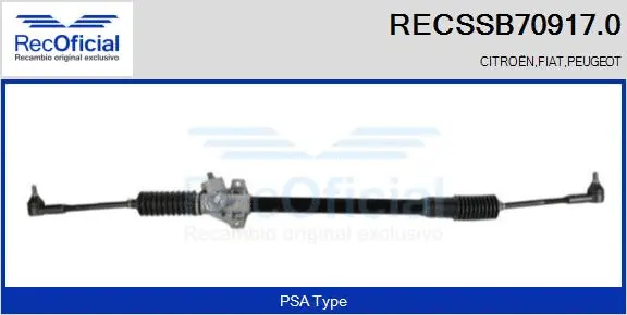 Steering Gear (RECSSB70917.0)