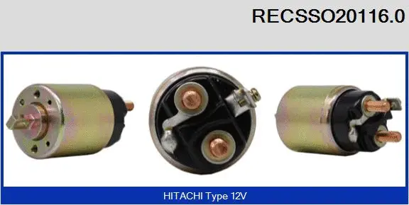 Solenoid Switch, starter (RECSSO20116.0)