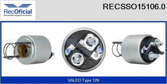 Solenoid Switch, starter (RECSSO15106.0)