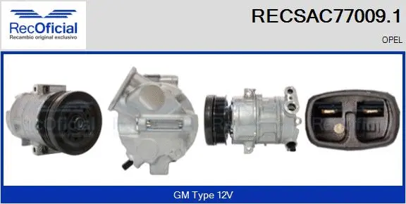 Compressor, air conditioning (RECSAC77009.1)