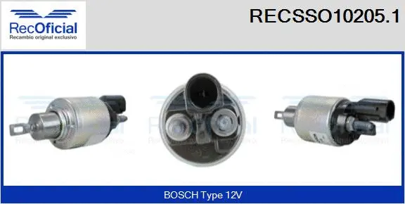 Solenoid Switch, starter (RECSSO10205.1)