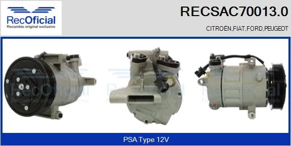 Compressor, air conditioning (RECSAC70013.0)
