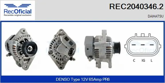 Alternator (REC2040346.2)