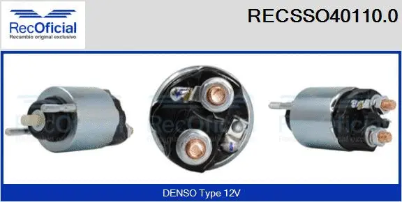 Solenoid Switch, starter (RECSSO40110.0)